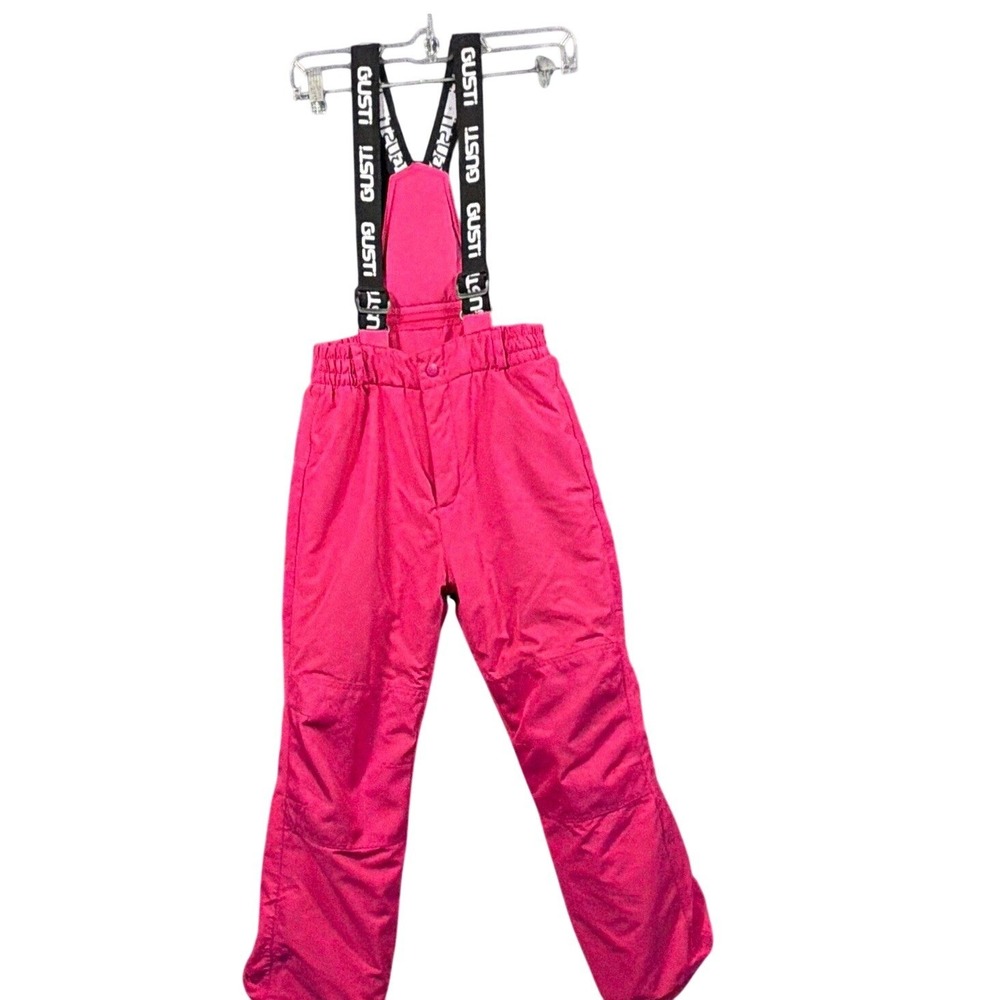 Kids Size 12 Snow Pants, Gusti, Pink, Adjustable Bib GW22UP049